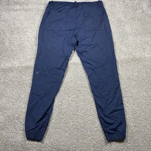 Lululemon Mens Chino Pants 34x29 Slim-Fit 5 Pocket Blue Navy Cuffed Warpstreme